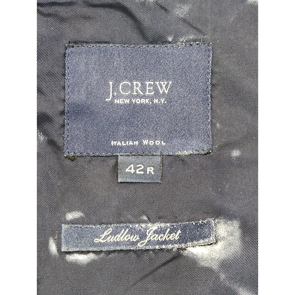 J. Crew Ludlow Jacket Men's 42R Gray Blazer Suit Sport Coat 100% Italian‎ Wool